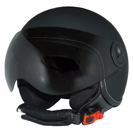 Casque Moto Jet Protectwear H730 Noir Mat Taille S