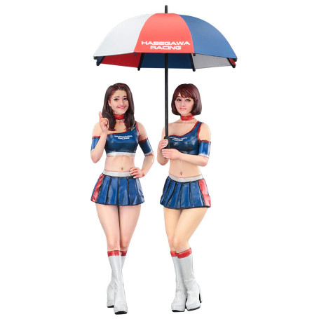 Hasegawa FC09 Lot de 2 Figurines Race Queens 1/24