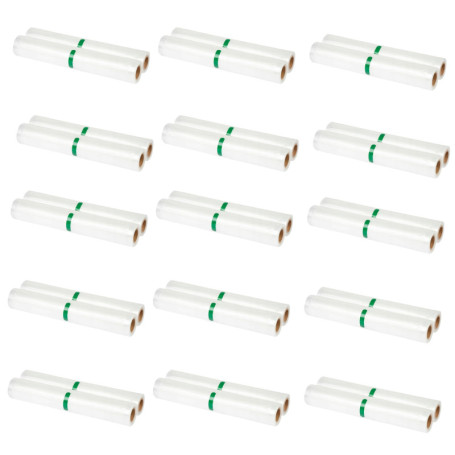 Huslog Rouleaux Sous Vide - Lot de 30 Sacs 28x300 cm, Sans BPA, Idéal pour Conservation et Cuisson