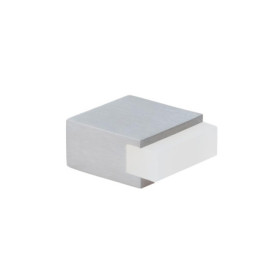 Mini Butée de Porte Adhésive EVI Herrajes en Caoutchouc Blanc