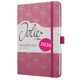 Agenda Semainier A5 Rose Sigel 2026 avec Élastique et Poche 19,79 €