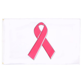 Drapeau Ruban Rose pour le Cancer du Sein - 150x90 cm - AZ FLAG