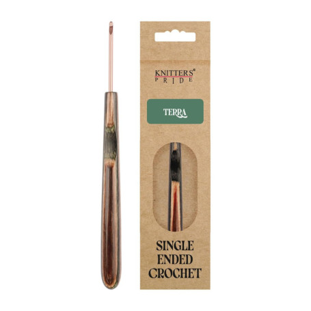 Crochet en Bois Brun Knitter's Pride Terra 2,25 mm - Confort et Précision