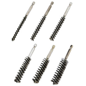 Lot de 6 brosses de nettoyage en acier inoxydable pour perceuses