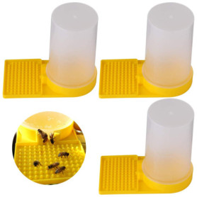 Distributeur d'Eau pour Abeilles - RoadLoo, 3 Pièces en Plastique pour Ruche