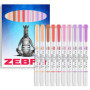 Lot de 10 Surligneurs Mildliner Zebra Pen - Double Pointe Biseautée