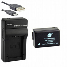 Batterie et Chargeur USB DSTE pour Panasonic Lumix DMC-FZ40 à FZ150
