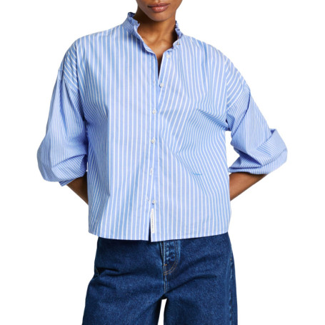 Chemisier Fluide Pepe Jeans Pipery Bleu pour Femme - Taille XL