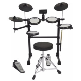 Batterie Électronique Woodbrass DDX10-MESH - Kit Complet pour Débutants