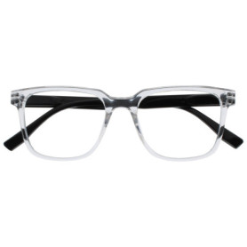 Lunettes de Lecture OPULIZE LEO - Monture Rectangulaire Transparente avec Charnières à Ressorts