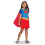Déguisement Supergirl Classique pour Enfants - Costume Complet avec Cape Rouge