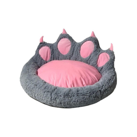 Lit pour Animal de Compagnie GO GIFT en Velours Gris