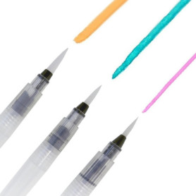 Ensemble de 3 Pinceaux à Réservoir XNJIHWA pour Peinture Aquarelle