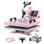 Presse à Chaud 5-en-1 VEVOR - Machine de Sublimation Textile Rose
