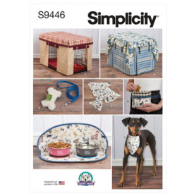 Patron de Couture Simplicity S9446 pour Housse de Cage d'Animaux et Accessoires