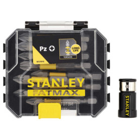 Coffret STANLEY FATMAX 9 Embouts Torsion 50mm PZ avec Porte-Embouts Magnétique