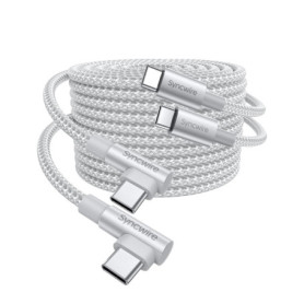 SYNCWIRE Câble USB C vers USB C 60W - Pack de 2 Mètres, Charge Rapide et Durable