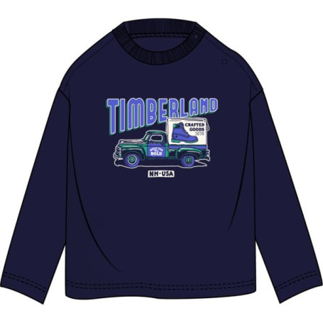 T-Shirt à Manches Longues en Coton Bio pour Garçon - Indigo Timberland