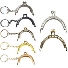 Set de Cadres de Sac à Main Vintage en Métal - 7 Pièces avec Fermoirs Baiser