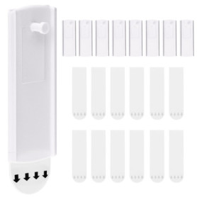 Crochets Adhésifs QWORK pour Tableaux - 8 Pièces avec Languettes Amovibles