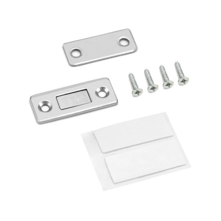 QWORK 8 Aimants Ultra Minces pour Portes et Tiroirs - Installation Facile