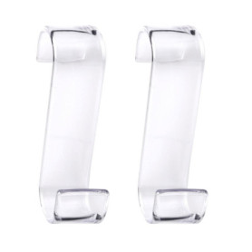 Lot de 2 Cintres Transparente Gedy Merlino pour Salle de Bain
