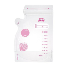 Chicco Sacs à Lait Maternel Anti-Fuite - Lot de 30 Pièces 250 ml