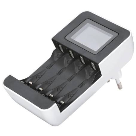 Chargeur Hama pour Piles Rechargeables NiMH - 4 Slots avec Écran LCD