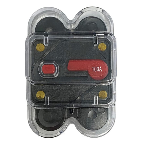 Disjoncteur DC Manuel Offgridtec 100 A pour 12V à 48V avec Couvercle Transparent