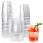 WEFHEF Lot de 40 Gobelets Réutilisables en Plastique Transparent 220 ML