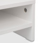 Support Ergonomique pour Moniteur Relaxdays avec Compartiment de Rangement - Blanc