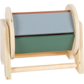 Tambour Rotatif Montessori en Bois FSC - Jouet Éducatif pour Bébé