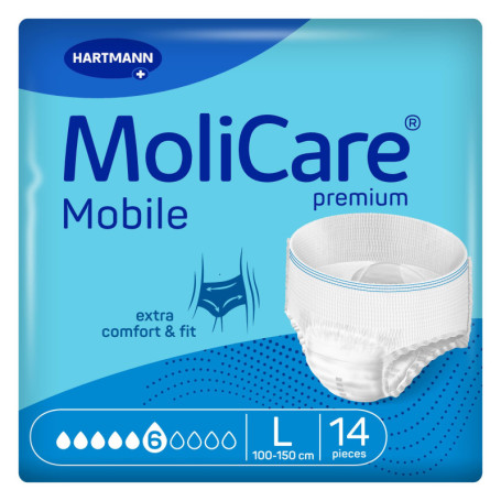 Culottes d'Incontinence MoliCare Premium Mobile - Lot de 14, Taille L