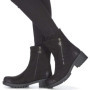 Bottines Motardes Femme Tilda en Cuir Noir - CHATTAWAK