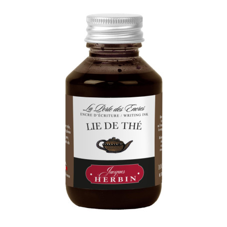 Flacon d'encre Jacques Herbin 100ml - Couleur Lie de thé pour Stylo-plume