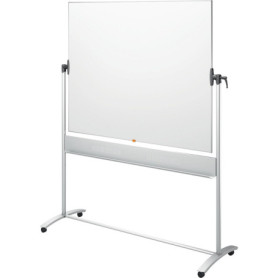 Tableau Blanc Magnétique Mobile Nobo avec Roulettes et Marqueur