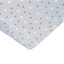 Drap Housse Jersey Étoiles Grises 40x90 cm pour Berceau - Domiva