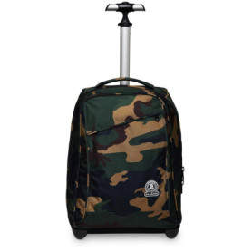 Mallette à Roulettes Invicta - Trolley Camouflage Vert 37L