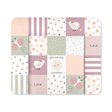 Matelas à Langer Softy Julius Zöllner - Imperméable et Lavable - 65 x 75 cm - Rose