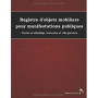 Registre Rouge pour Objets Mobiliers - Manifestations Publiques