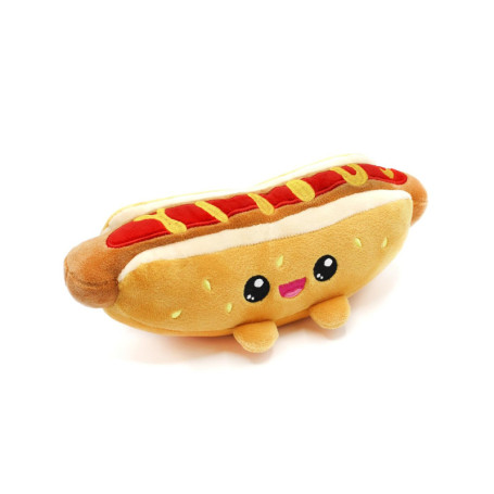 Peluche Yummis Wursty - Doudou Hot Dog Kawaii 29 cm