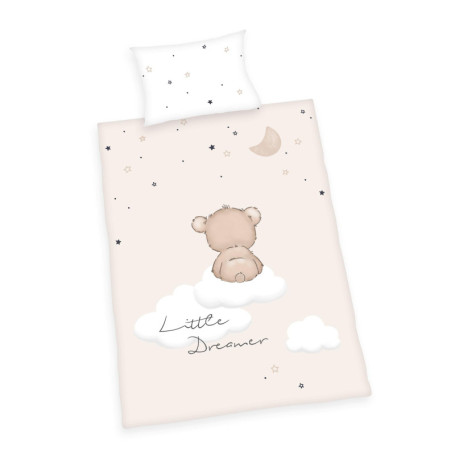 Parure de Lit Little Dreamer en Coton - Housse de Couette et Taie de Coussin