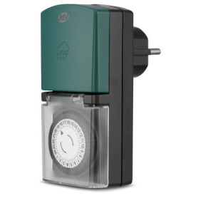 Minuterie Mécanique REV IP44 Noir et Vert pour Cuisine