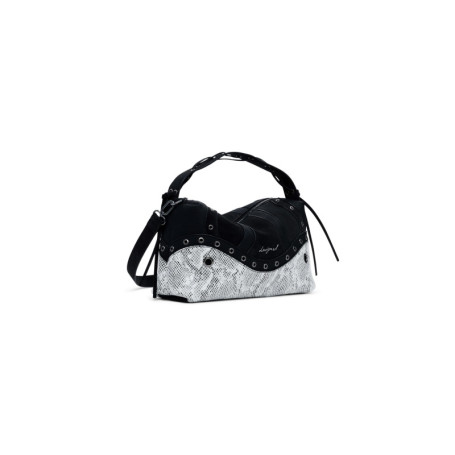 Sac à main bandoulière Desigual Bergamo Snake Patch - Noir