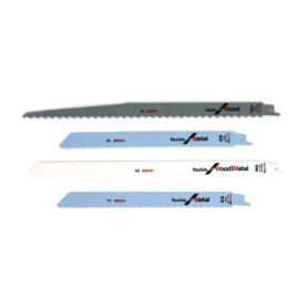 Lot de 20 lames de scie sabre flexibles Bosch pour métal et bois
