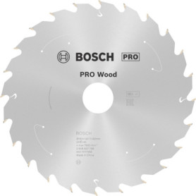 Lame de Scie Circulaire Bosch Professional pour Bois - 190 mm, 24 Dents