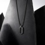 Collier Homme MVMT Collection HEX Noir - Élégance Minimaliste