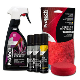 Kit de Nettoyage Complet pour Voiture ProTech - Décontaminant Ferreux et Anti Résine