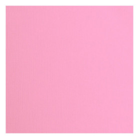 Papier Cartonné Rose Rugueux Florence - 20 Feuilles 30,5 x 30,5 cm
