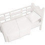 Drap de Lit Uni 100% Coton Blanc pour Bébé - Venturi Group